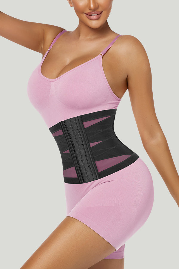 Breathable and Stretchy Mesh Double Cross 11.5 inch Waist Trainer