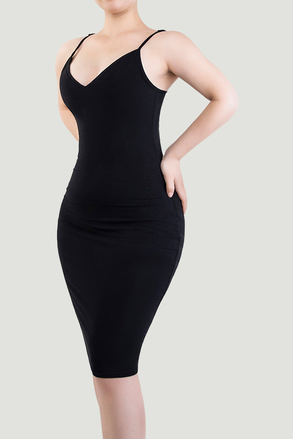 8 in 1  Lounge Sleeveless Backless Built-In Shapewear Dress