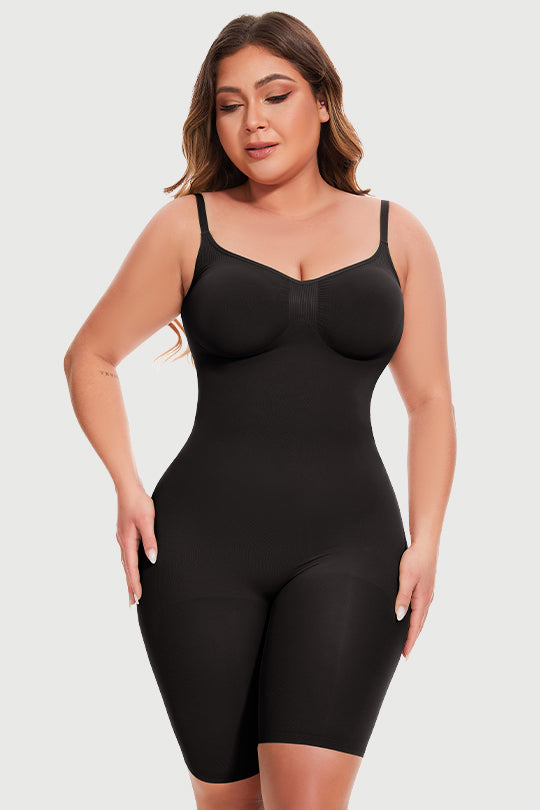 Full Body Shapewear Bodysuit Shorts for Women Tummy Control Seamless Sculpting Body Shaper