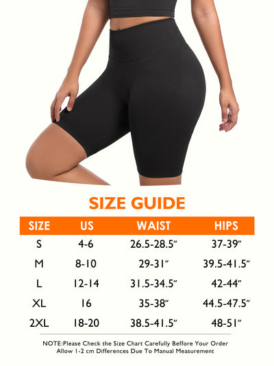 Atbuty Shapewear Leggings Tummy Control Contour Nylon High Waisted Shapewear Thigh Slimming Body Shaper