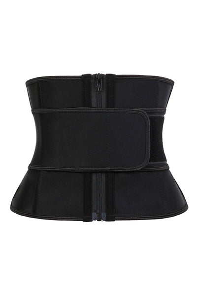 9 Inches Double Compression Waist Trainer with Belt and Zipper