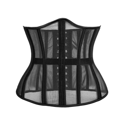 Women's Plastic Boned Hourglass Lace up Shapewear Corset